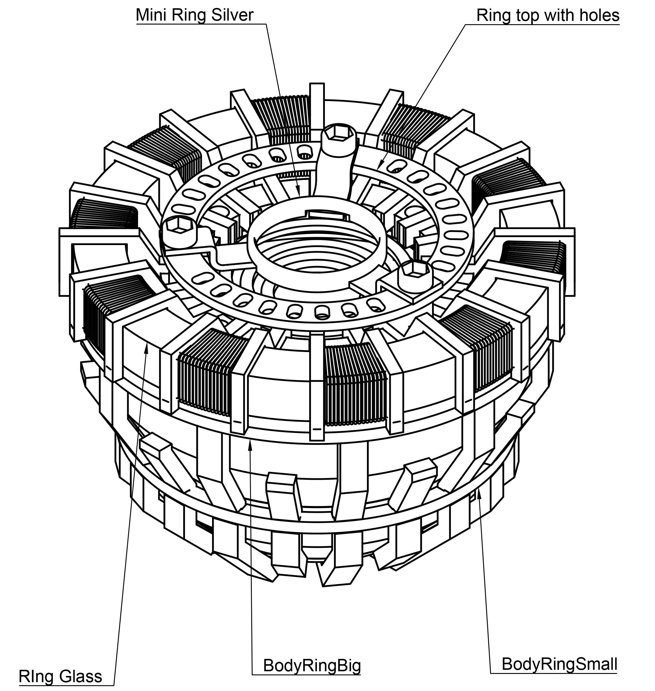 STL File Iron Man Arc Reactor Template To Download And 3D Print Cults